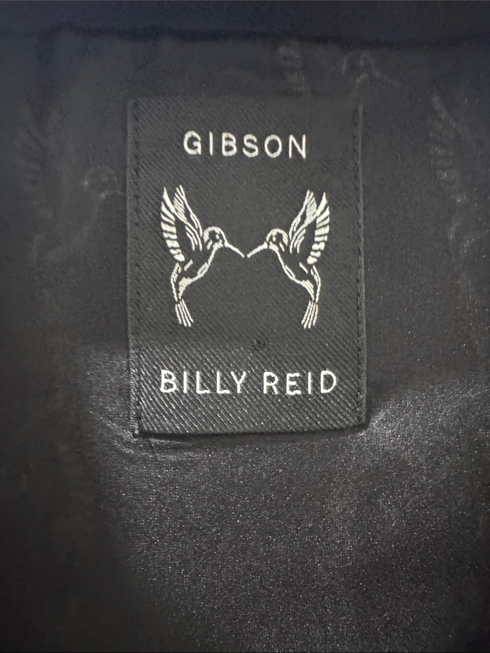 Designed Billy Reid Black V-Neck Dress with Gibson Hummingbird Print - Picture 4 of 11